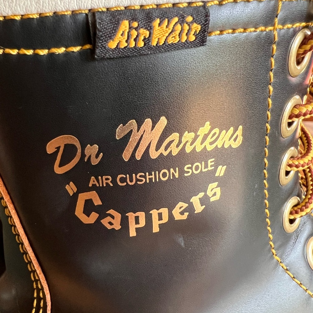 🥾 Vintage Dr. Martens Black Cappers | Sz 7M | 9W | 41EU - Picture 2 of 11